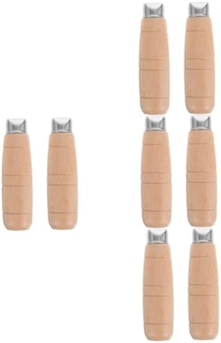 Asce da giardinaggio  | 8 Set di Manici in Legno Massello per Cucina, Manico per Tagliere, Manico di Riparazione per Cutter, Impugnatura per Chef, Manico per Cutter, Parti per Cutter, Parti per Cucina, Sashimi in Legno, Corpo Umano Asce da giardinaggio Asce da giardinaggio