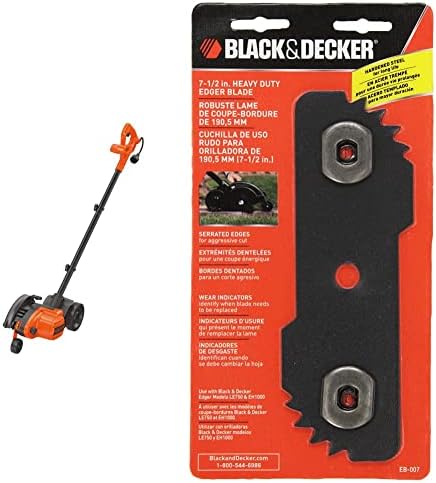 Bordi a mano  | 12 Amp 2-In-1 Bordatore e Scavatrice per Giardini con Lama di Ricambio Heavy-Duty Edge Hog (Le760Ff & Eb-007) Bordi a mano Bordi a mano