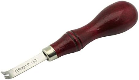 Bordi a mano  | C.S. Osborne Western Edge Tool (Fusto Dritto) #133-S Dimensione Fino a 4 Edger (1 (3/64″)) Bordi a mano Bordi a mano