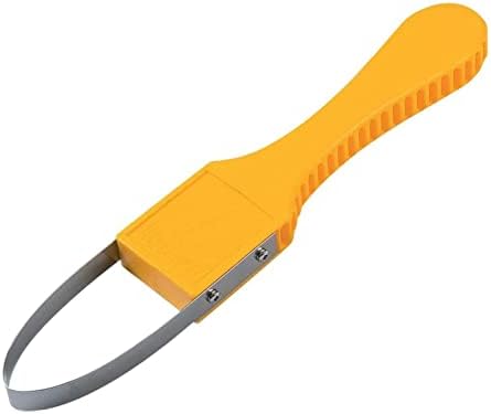 Estirpatore Manuale  | Weeder a Mano Garden Bandit con Anello – Strumento Weeder a Mano da 9,4 Pollici, Design in Ferro con Anello e Lame Affilate, Strumento Manuale per Diserbo con Manico per Allentare e Piantare (Colore: Giallo) Estirpatore Manuale Estirpatore Manuale