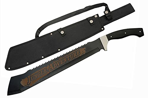 Machete da giardinaggio  | Machete da giungla con lama da 25″ e manico in legno nero, resistente, con fodero. Machete da giardinaggio Machete da giardinaggio