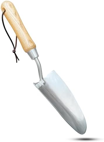 Pale da giardinaggio  | Garden Guru Eco Super Strong Vanga da Giardino con Manico Ergonomico in Legno – Acciaio Inossidabile 100% Riciclato – Resistente alla Ruggine – Legno Certificato FSC – Strumento Perfetto per Giardinaggio, Diserbo, Trapianto e Scavo Pale da giardinaggio Pale da giardinaggio