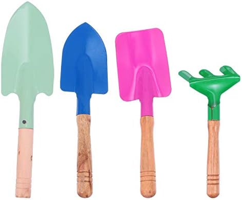 Pale da giardinaggio  | Vosarea Set di 4 Piccole Pale – Quattro Trowel in Ferro, Strumenti da Spiaggia, Giocattoli da Giardino, Mini Pale Pratiche, Pale da Giardino, Giocattoli da Spiaggia in Metallo, Piccole Pale per Uso Domestico, Mini Trowel da Giardino, Piccole Pale. Pale da giardinaggio Pale da giardinaggio