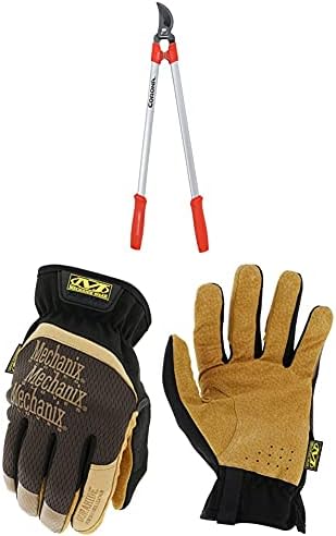 Potatori a mano  | Sl 3264 Comfortgel Bypass Lopper, 76 cm, Manico Standard + Guanti da Lavoro in Pelle Durahide Fastfit Mechanix Wear Lff-75-010 (Grande, Marrone/Nero) Potatori a mano Potatori a mano