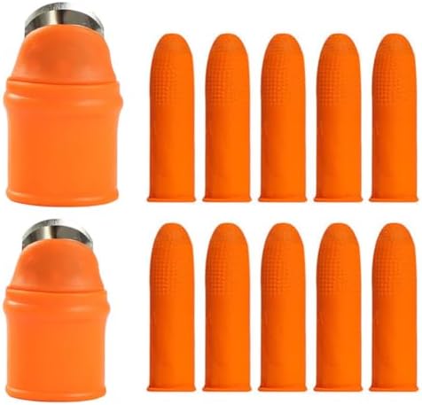 Set di attrezzi da giardinaggio  | 2 Set di Plettro per Dita, Protettore per Pollice, Separatore da Giardinaggio, Protettore per Unghie per Raccolta di Frutta e Peperoni, Strumento Portatile per la Raccolta Set di attrezzi da giardinaggio Set di attrezzi da giardinaggio