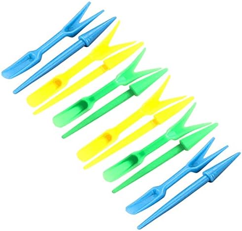 Set di attrezzi da giardinaggio  | 6 Set di Trapianto di Seedlings Dibber Widger Strumento da Giardino Plastica Garden Widger Seedling Dibber e Widger Seed Widger Seedlings Dibber Strumento di Semina e Scavo per Trapianto, Multicolore Set di attrezzi da giardinaggio Set di attrezzi da giardinaggio