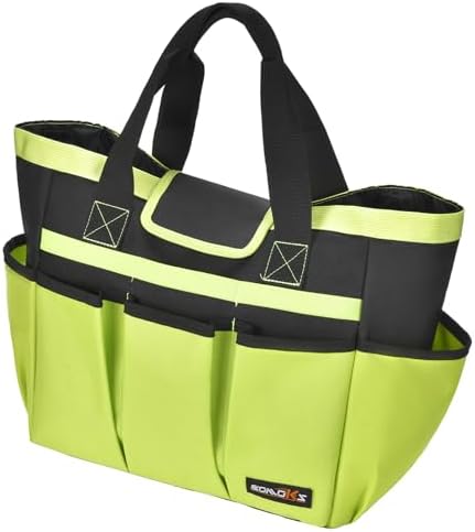 Set di attrezzi da giardinaggio  | Borsa per Attrezzi da Giardino con 10 Tasche, Borsa per Conservare Set di Attrezzi da Giardino Resistenti, Organizzatore per Attrezzi da Giardino, Ottimi Regali per Giardinaggio, Verde Set di attrezzi da giardinaggio Set di attrezzi da giardinaggio