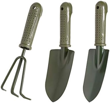 Set di attrezzi da giardinaggio  | Kit di Cura delle Piante Premium 3 in 1 – Strumenti da Giardinaggio con Manico Ergonomico in Gomma Antiscivolo – Set Regalo da 3 Pezzi per Giardino, Prato, Fattoria, Erbe, Interno ed Esterno Set di attrezzi da giardinaggio Set di attrezzi da giardinaggio