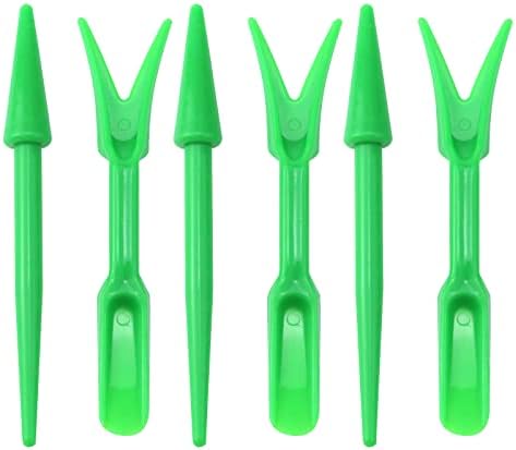 Set di attrezzi da giardinaggio  | Mini attrezzi per il trapianto di succulente da giardino, set di 6, verde, per la cura delle piante in giardinaggio indoor. Set di attrezzi da giardinaggio Set di attrezzi da giardinaggio