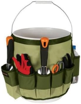 Set di attrezzi da giardinaggio  | Set di Attrezzi con Borsa Tote con Manico, Organizzatore per Attrezzi da Giardino, Borsa per Attrezzi da Giardino, Grembiule per Secchio, Borsa per Attrezzi, Borsa Tote da Uomo, Kit di Attrezzi Multifunzione per Lavoro di Assistenza Set di attrezzi da giardinaggio Set di attrezzi da giardinaggio