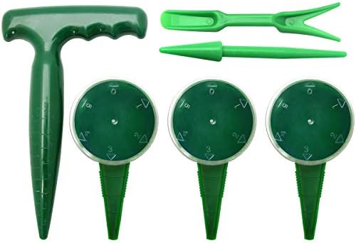 Set di attrezzi da giardinaggio  | Set di Dispenser per Semi da 6 Pezzi, Strumento da Giardinaggio Manuale Regolabile per Piante e Fiori, Set Tradizionali per Semina, Dibber e Widger per Piantine Set di attrezzi da giardinaggio Set di attrezzi da giardinaggio