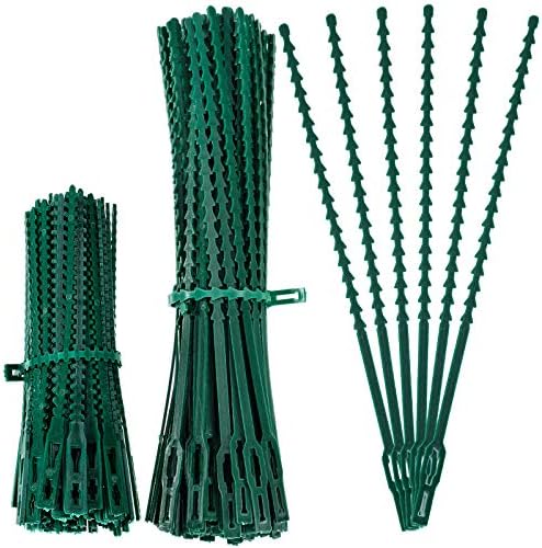 Spago da giardino e legature a spirale  | 200 Pezzi Legature Regolabili per Piante, Legature Flessibili per Giardino, Legature Multi-Funzione in Plastica per Piante Resistenti, Filo per Piante di Supporto per Alberi e Arbusti (13 e 23 cm, Fascette) Spago da giardino e legature a spirale Spago da giardino e legature a spirale