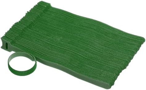 Spago da giardino e legature a spirale  | Fascette in Velcro da 8 Pollici, 150 Pezzi di Fascette Regolabili in Nylon per Giardino, Supporto per Piante e Viti, Organizzatore di Cavi, Fascette Multifunzionali Riutilizzabili, Verde Spago da giardino e legature a spirale Spago da giardino e legature a spirale