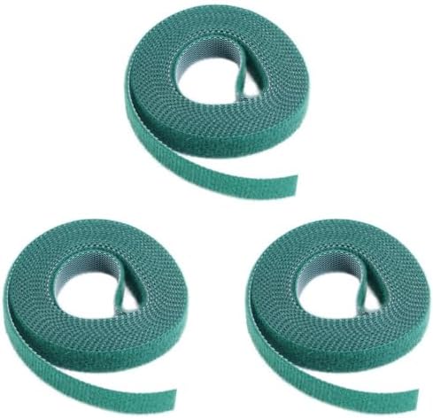 Spago da giardino e legature a spirale  | Fili per Piante Verdi 3 Rotoli Spago Verde per Giardino Legature per Piante Nastro in Nylon Bendaggio per Piante Gancio per Giardino Fascia per Canne di Bambù Supporto Accessori per Giardino Fai da Te Spago da giardino e legature a spirale Spago da giardino e legature a spirale