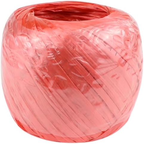 Spago da giardino e legature a spirale  | Filo di Poliestere Nylon Plastica per Uso Domestico, Imballato per Confezionamento, Giardinaggio e Fai-da-te (150 cm/15 metri) (Rosso) Spago da giardino e legature a spirale Spago da giardino e legature a spirale